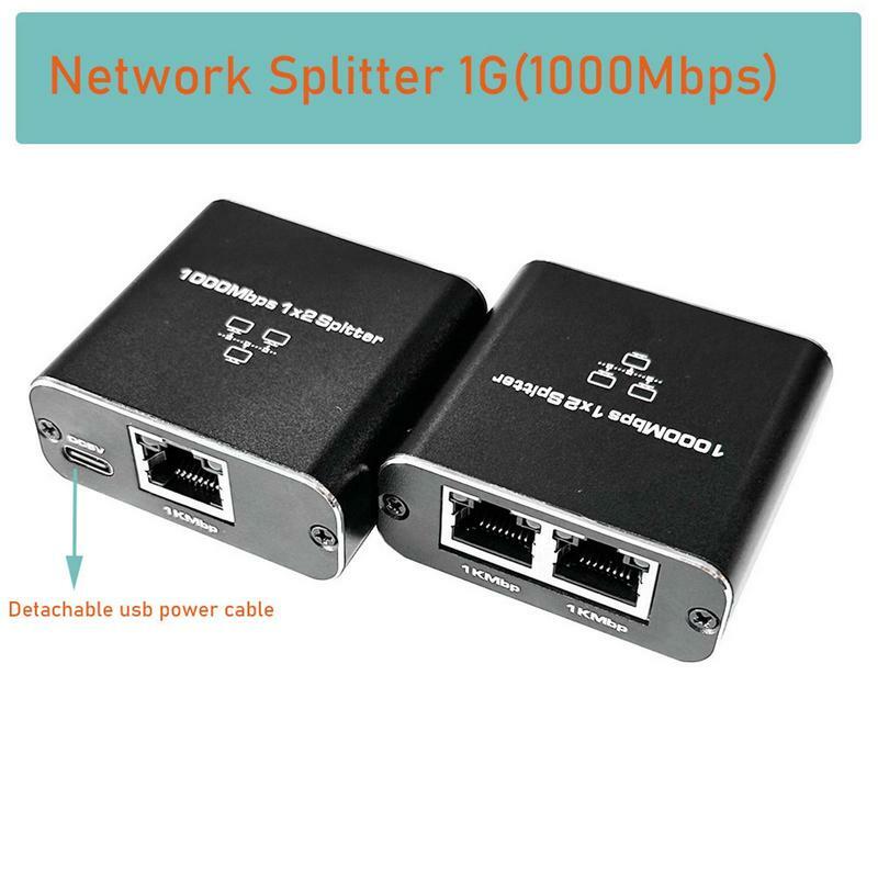 Pemisah Ethernet 1 ke 2 Jack Adapter pemisah RJ45 konektor Splitter jaringan adaptor Rj45 Splitter PCB papan adaptor tinggi