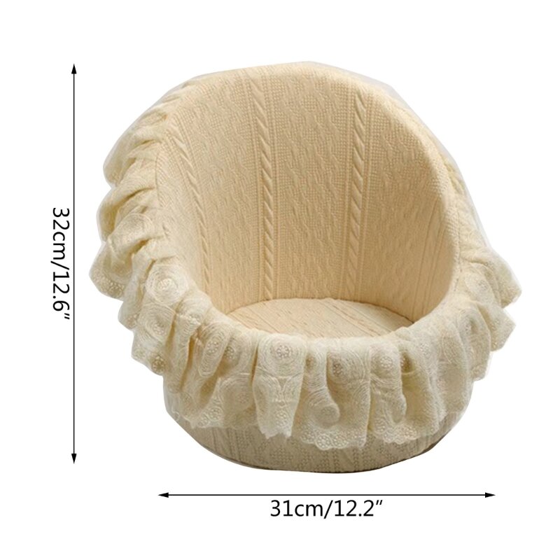 Newborn Photography Props Posing Sofa Baby Photoshoot Posing Props Furniture Photo Backdrop Accessories Photo Lace Sofa