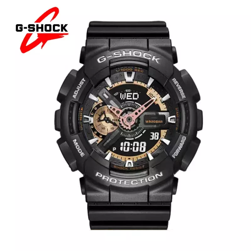 G-SHOCK Watches for Men Quartz Watch Fashion Casual Multifunctional Outdoor Sport Shockproof LED Dial Dual Display Watch GA110