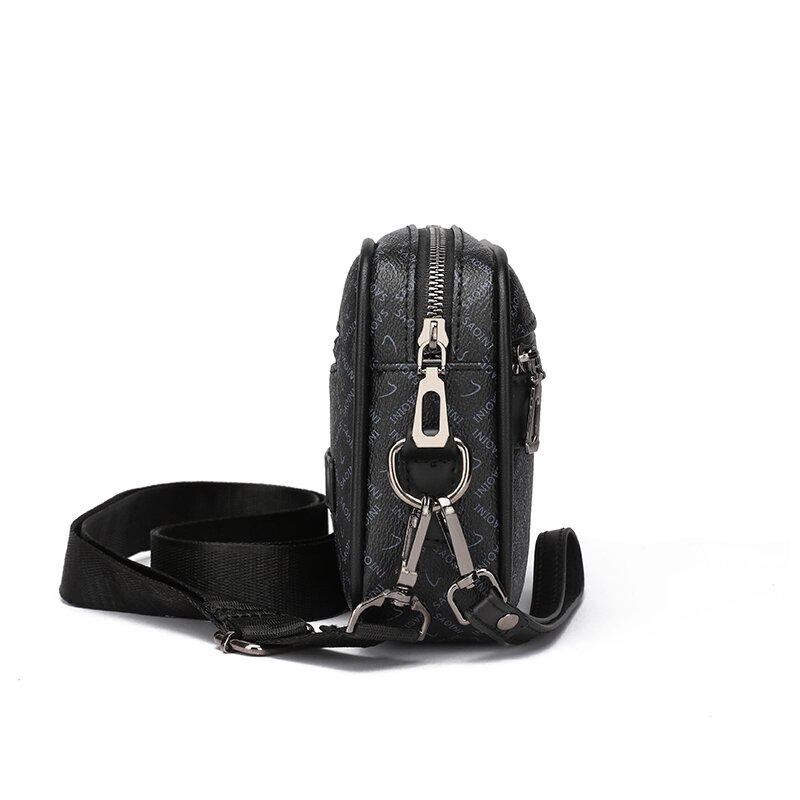 男性用PUレザーハンドバッグ,上質なビジネススタイルのバッグ,ショルダーストラップ付き多機能バッグ