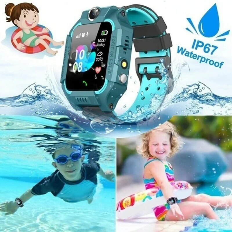 Smart Watch For Kids Gps HD Call Voice Message Waterproof Children Smartwatch With Sim Card  SOS Photo Watch For 4-16 Years Old