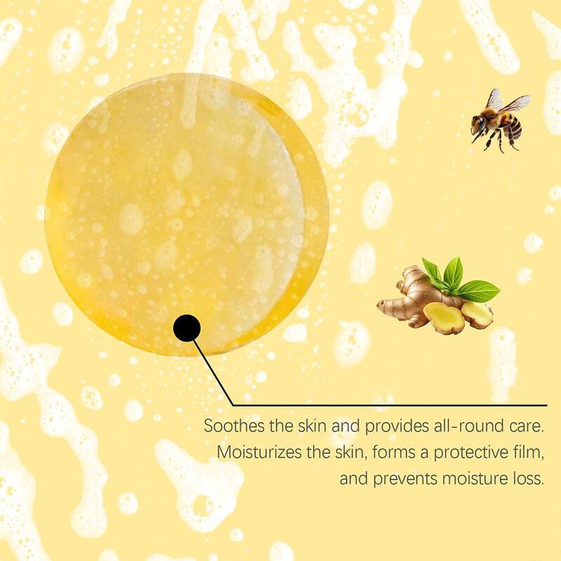 Jabón de abeja de 100g, ingredientes naturales, potente, limpia profundamente la piel y elimina la suciedad, cuidado de la piel para mujeres y hombres, envío directo, E9o8
