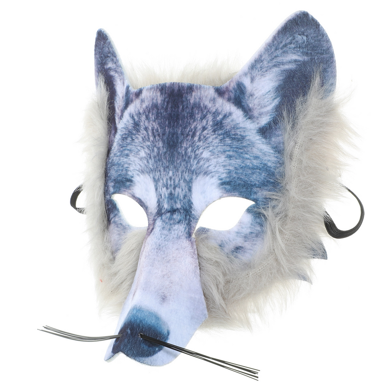 Máscara creativa de lobo aterrador para Halloween, accesorio de Cosplay, suministro para fiesta