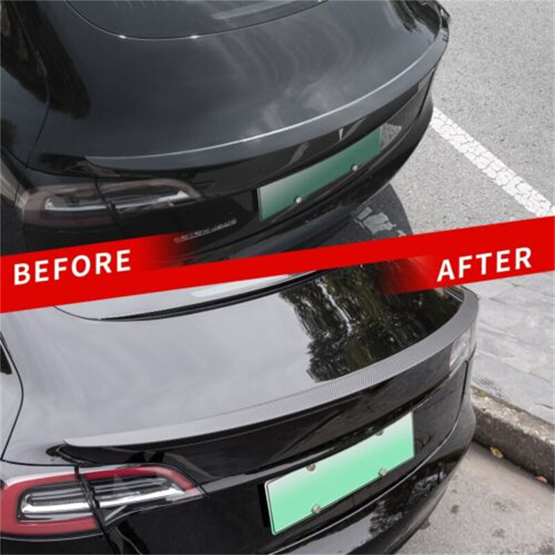 Alerón trasero de ABS/carbono Real para Tesla modelo 3/Y Highland 2024, accesorios de decoración, piezas exteriores de automóviles
