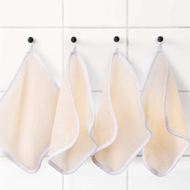 Double-Sided Exfoliating Nylon Towel Cloths Face Wash Towel Shower Bathing Flower Scrub Mud Scrubbing Lathering Square Towel