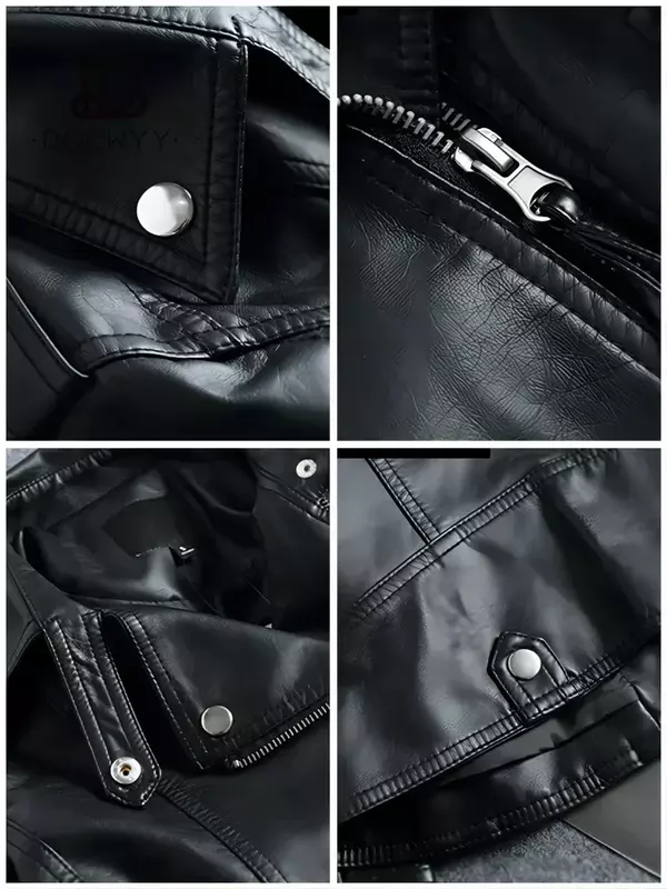 Lederjacke Frauen Pu Jacke Mode schwarz Kurz mantel Herbst schlanke Revers Motorrad Tops lässige Kunst pelz Mantel Jacken für Frauen