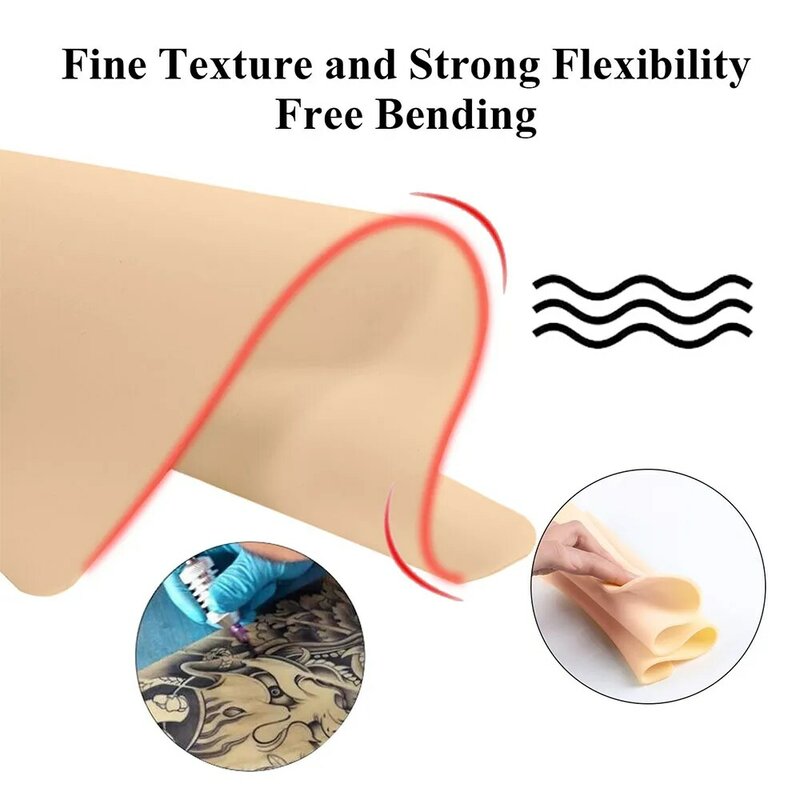 1/3/5/15/20Pcs Tattoo Blank Practice Skin Empty Fake Skin Double Sized Synthesis Pad for Microblading Makeup Tattoo Accessories