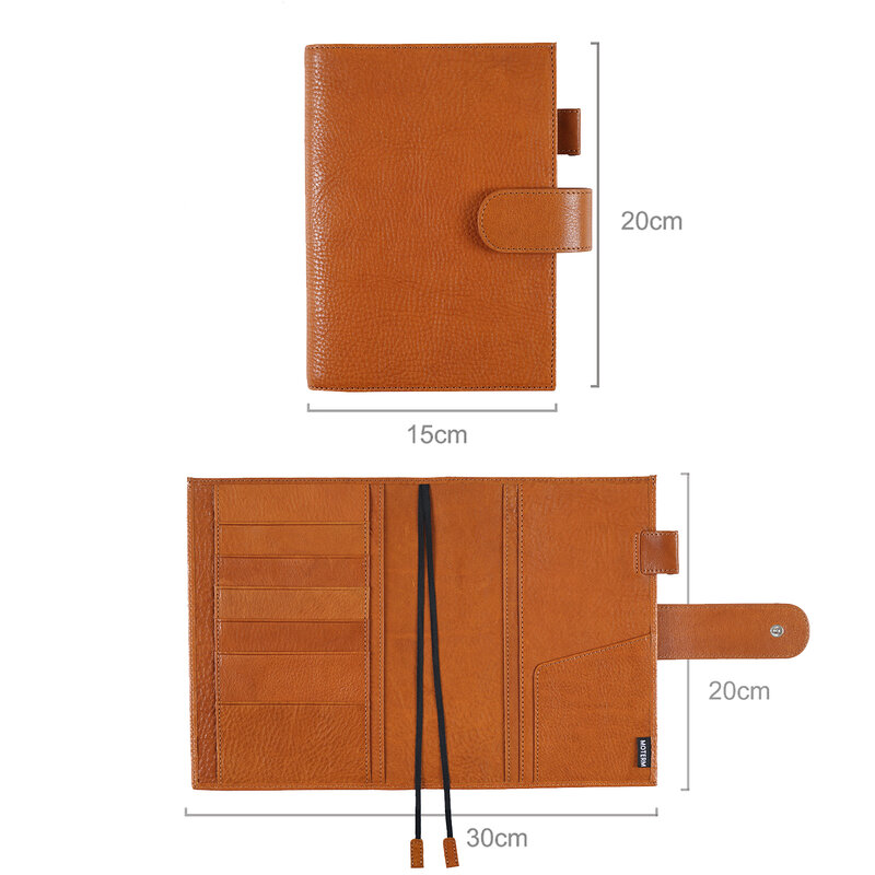 Moterm Full Grain Vegetable Tanned Leather Original B6 Plus Cover for B6 Stalogy Notebook Planner Organizer Agenda Diary Journal
