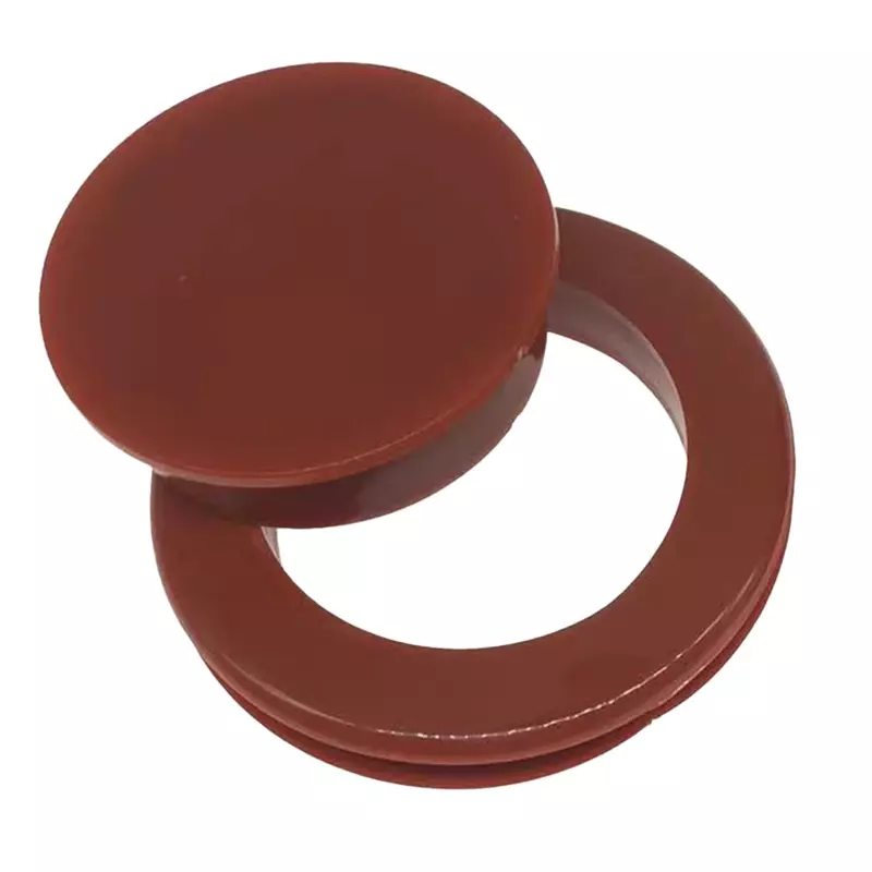 Set tutup lubang payung bening colokan cincin tidak mudah pecah tutup steker plastik penutup lubang payung silikon topi cokelat merah