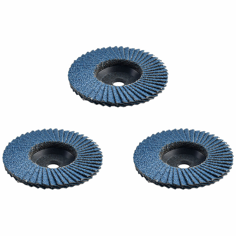 3pcs 3 Inch Flat Flap Discs 75mm Grinding Wheels Wood Cutting For Angle Grinder Electric Sharpener Diamond Grinding Wheel