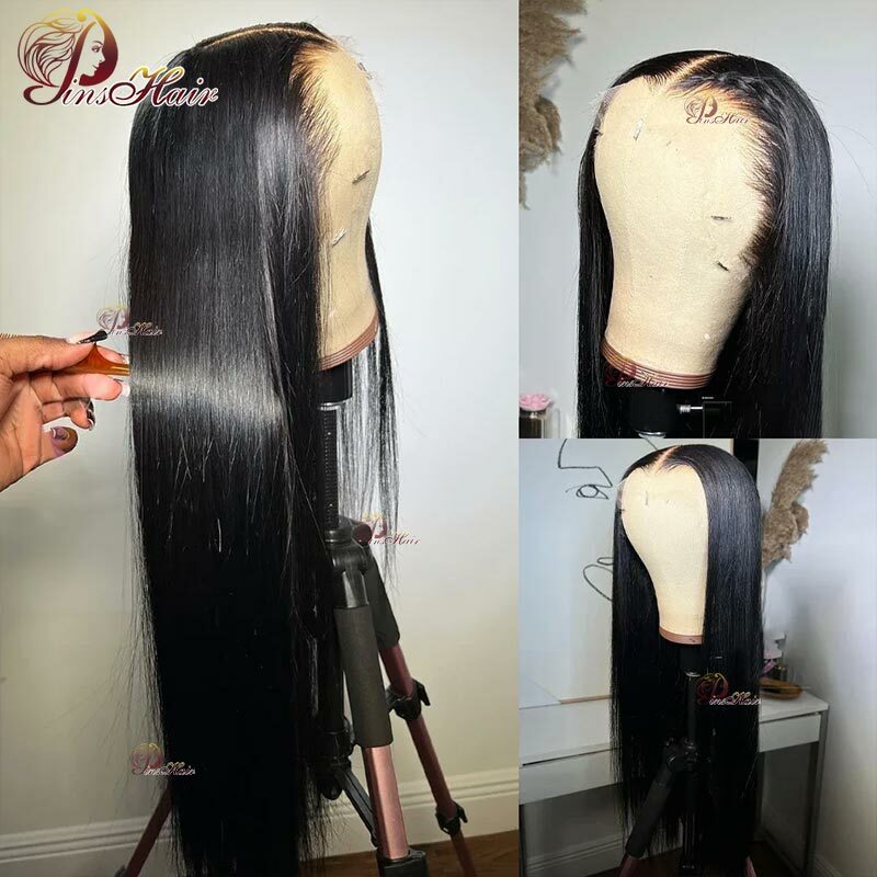 Парики из человеческих волос на сетке 13x 6, прямые волосы на косточках 13x4, прозрачные передние парики из человеческих волос на сетке, предварительно выщипанные парики на сетке HD для женщин