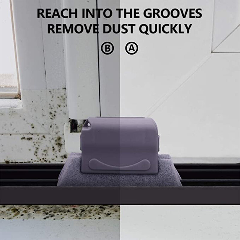 2022ใหม่ Groove ทำความสะอาดแปรง Magic หน้าต่างแปรงทำความสะอาดได้อย่างรวดเร็วช่องใส่ทำความสะอาดทุกมุมและช่องว่างทำความสะอาดเครื่องมือ