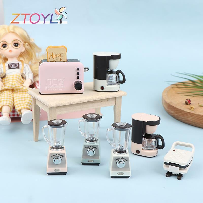 Vendita calda 1:12 casa delle bambole caffettiera tazza di caffè caffettiera simulazione mobili da cucina casa delle bambole accessori in miniatura
