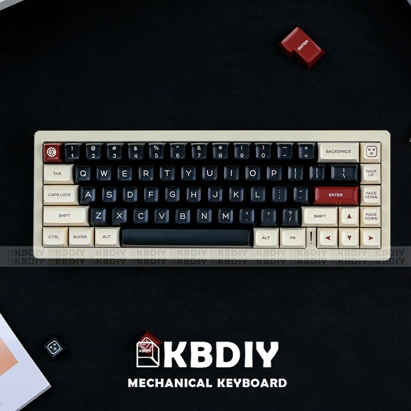 KBDiy-Kit de touches de profil GBrosRome, profil SA, PBT, double injection, entrée ISO, barre d'espace 7U, clavier mécanique personnalisé