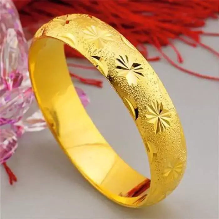 Mencheese neue Kopie 100% Vietnam echte alluviale Gold farbe fast Rose Armband Frauen solide Armband Hochzeits geschenk Schmuck