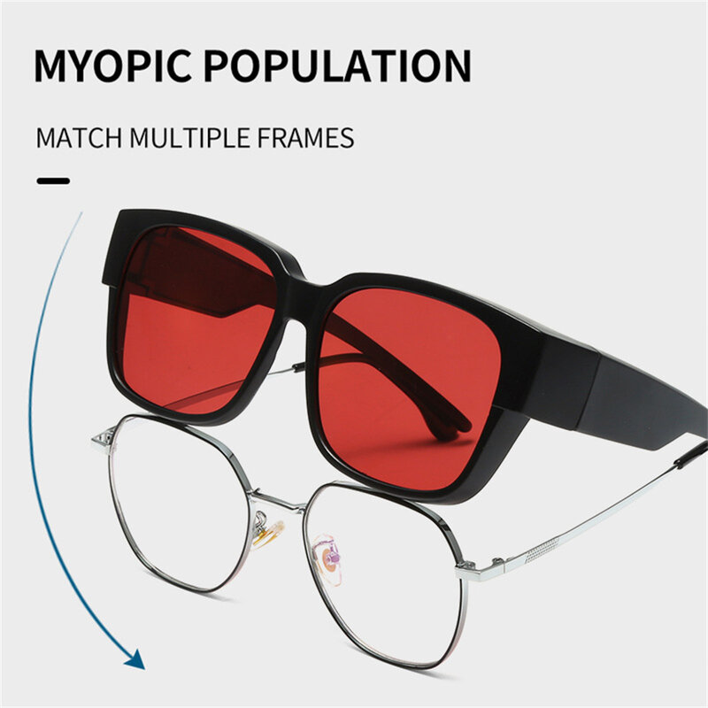 Nowe modne okulary przeciwsłoneczne z polaryzacją na krótkowzroczność okulary na receptę przenośne męskie damskie okulary do jazdy w stylu Vintage