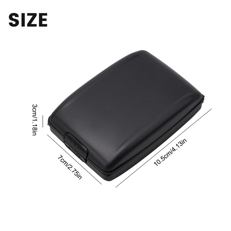 Sleek Design Anti-Theft Aluminum Alloy Wallet Stainless Steel Wallet Clip Security Technology Credit Cards Cash Coin Storage Bag