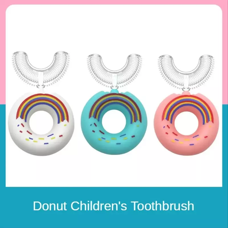 360 градусов пончик ручная зубная щетка электрическая зубная щетка Детская автоматическая ультразвуковая зубная щетка подарок