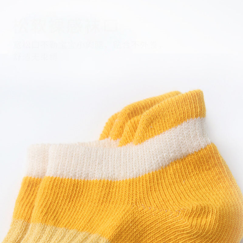 Babies Socks 5 Pairs/Lot Cotton Children's Anti-slip Boat Socks For Baby Boys Girls Low Cut Floor Kid Accessories Four Season