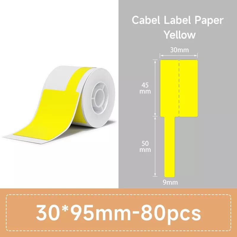 NiiMbot B1/B203 B21/B3s Label Printer, kertas Label tahan air anti-minyak tahan air antirobek warna murni