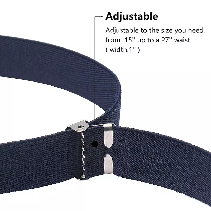 9 Styles Toddler Belts for Boys Girls Adjustable Stretch Elastic Belt with Buckle for Kids Trousers Waist Strap Easy Buckle Belt