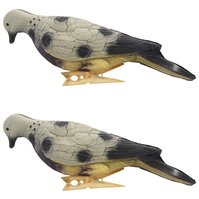 2X Eva Foam Dove Simulation Bait 3D Pigeon Target Field Hunting Simulation Decoy Archery Target For Outdoor
