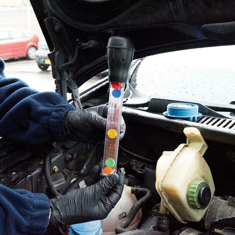 Alta precisão dial durável radiador do carro testador de líquido refrigerante anticongelante testador ferramenta peças reposição carro sistema refrigeração