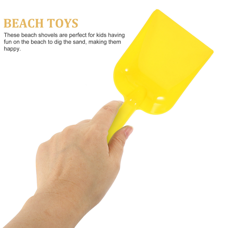 ของเล่นทรายชายหาดชุดขุดพลาสติกสำหรับเด็กช้อนตักทรายทรายของเล่นกลางแจ้งฤดูร้อนเล่นถังขุดหิมะพลั่ว (สุ่มสี)