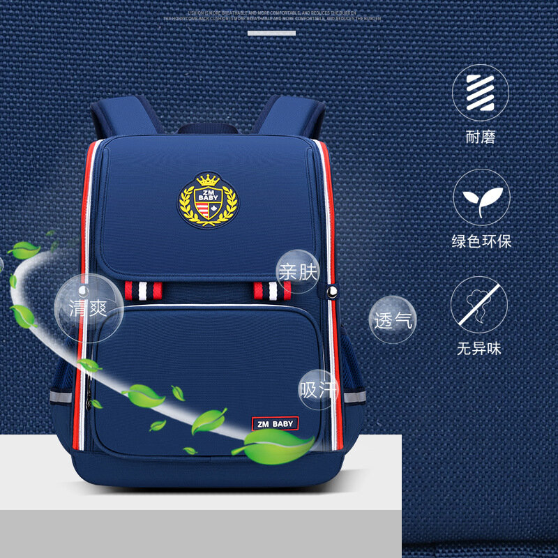 Вместительная вместительная школьная сумка для мальчиков, носимая вместительная сумка для 1-3-6 классов, детский портфель