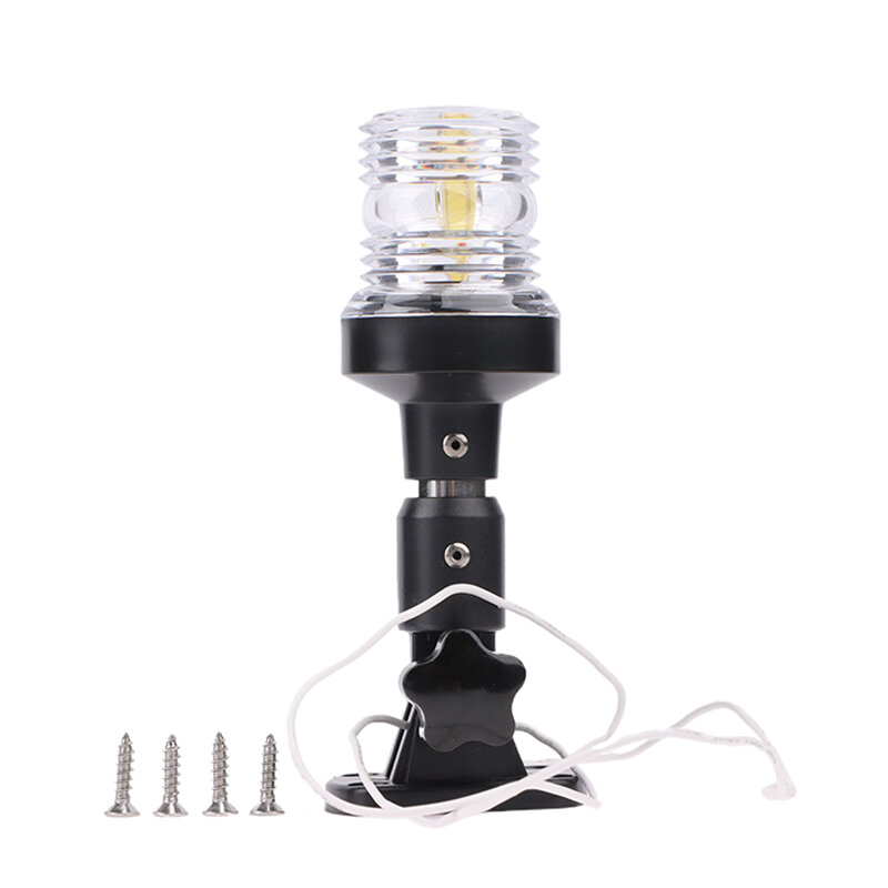 6 Inch LED Fold Down Anchor Light 360 Degree Sailing Signal Lamp Down Stern Lights Anchor Lights For Marine Boat Yacht