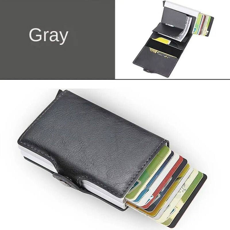 멀티 포지션 RFID 카드 가방, 비즈니스 계약 레저 남성용 핸드 백, 클래식 소프트 남성 동전 주머니 포켓 지갑