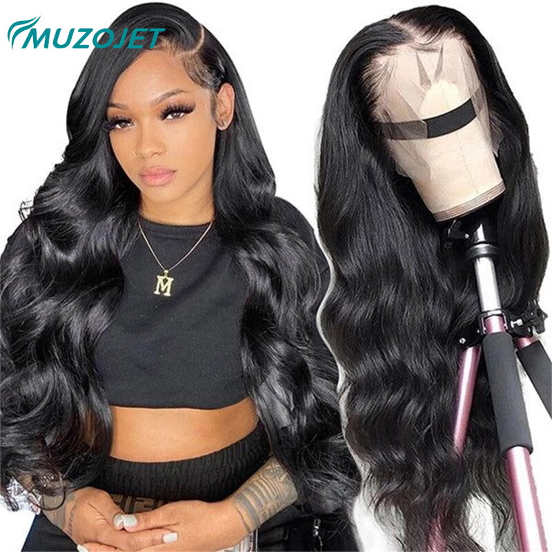 Body Wave Lace Front Wig 13x6 30 32 34 Inch Straight Lace Front Wig Transparent Human Hair Wigs Lace Frontal Wig On Sale Pre Cut
