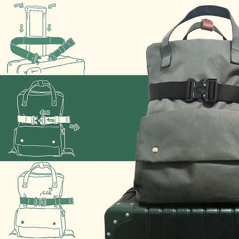 Pasek podróżny na bagaż-stylowe i regulowane, dodaj torbę pasek bagażowy do bagażu podręcznego akcesoria podróżne na lotnisko