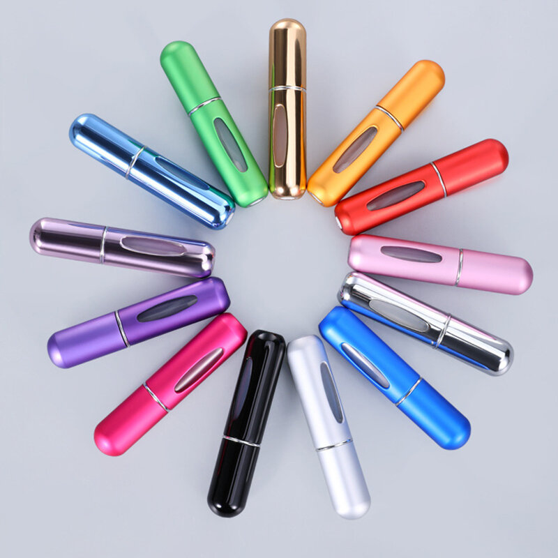 5/10/20/50pcs 5ml Portable Mini Refillable Perfume Bottle With Spray Scent Pump Empty Cosmetic Containers Atomizer Bottle Travel