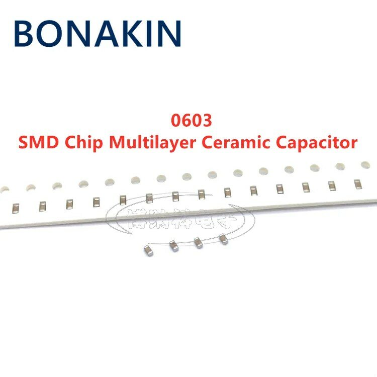 Condensador cerámico multicapa, Chip 100 piezas 0603 18PF 50V 100V 250V 5% 180J C0G 1608 SMD