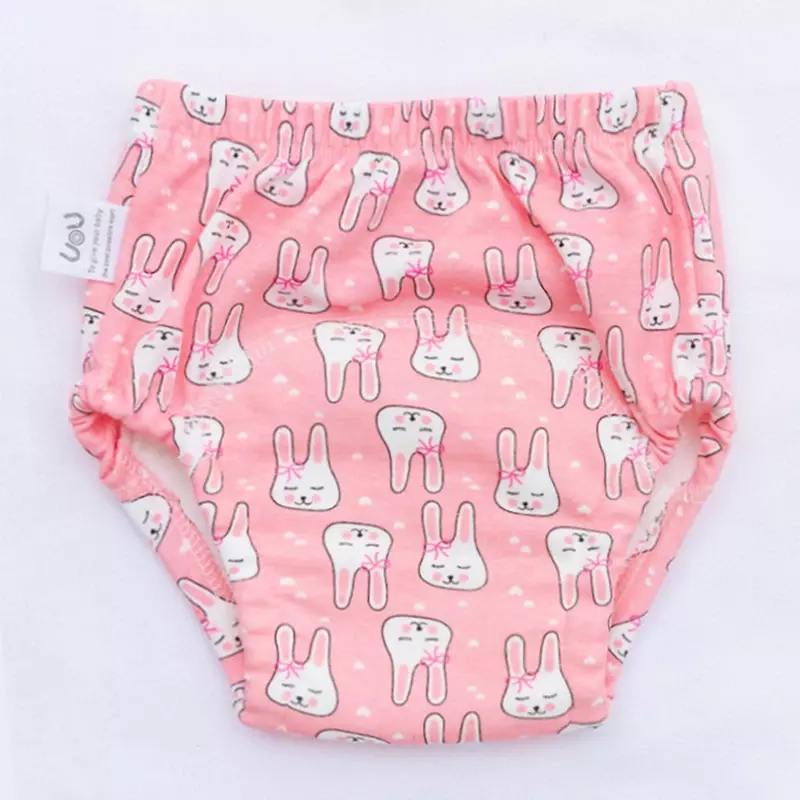 6-warstwowe wodoodporne bawełniane spodnie treningowe wielokrotnego użytku dla niemowląt spodenki dla niemowląt bielizna tkanina pielucha dla niemowląt pieluchy majtki przewijak pieluchy