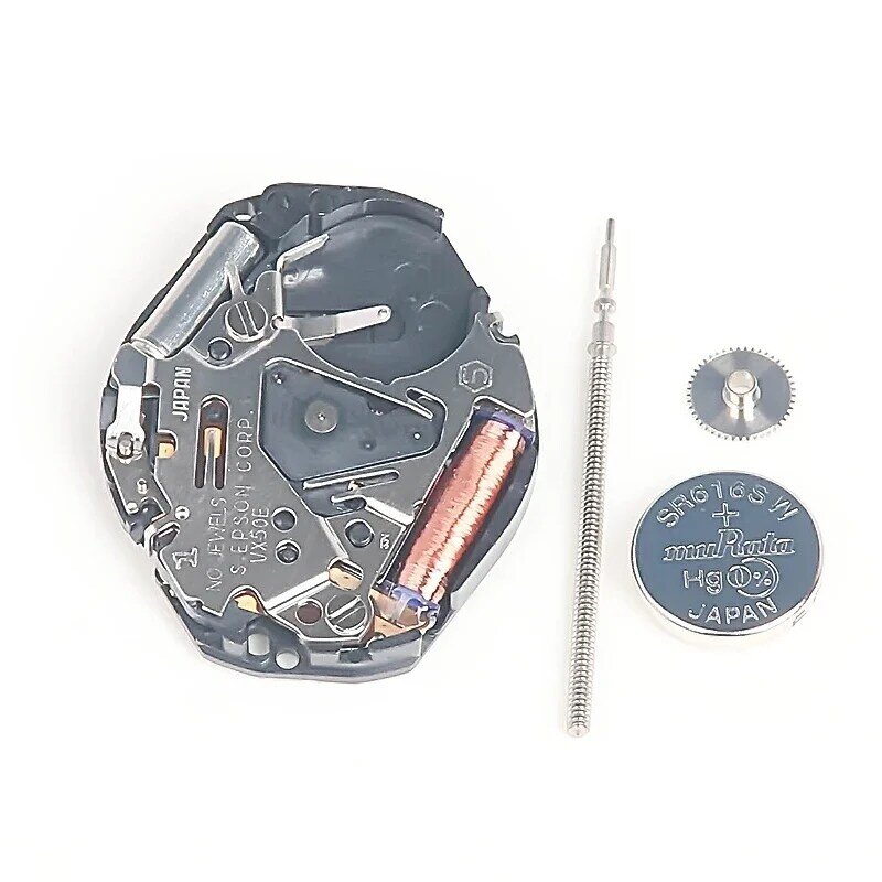 قطع غيار ساعة كوارتز يابانية ، يدان ، بدون تقويم ، VX50