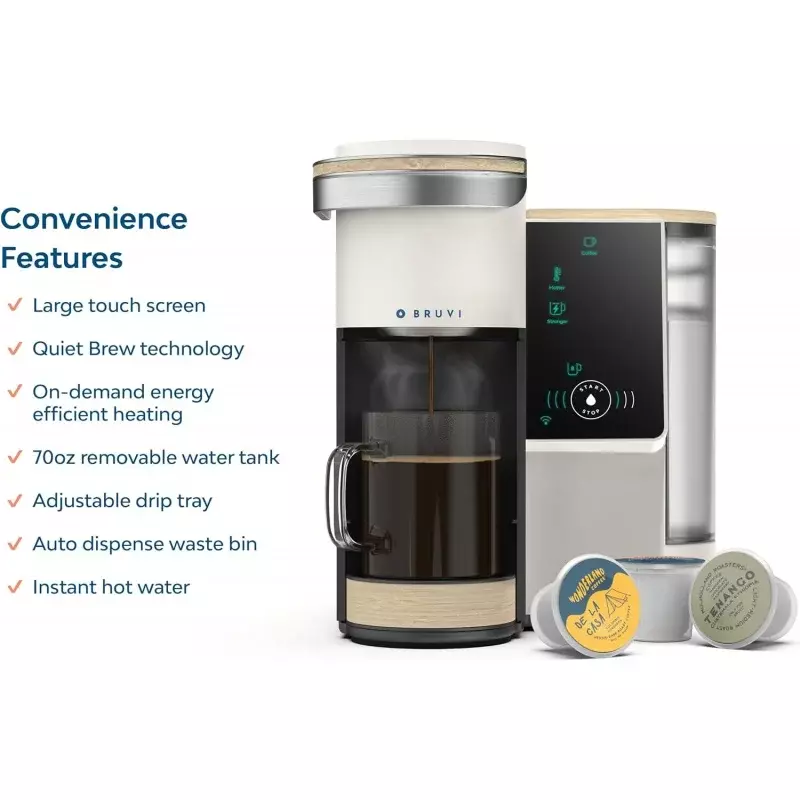 The Bundle | Single-Serve Coffee System | Includes 20 Coffee and Espresso B-Pods Coffee Brewer   Premium WaterKit