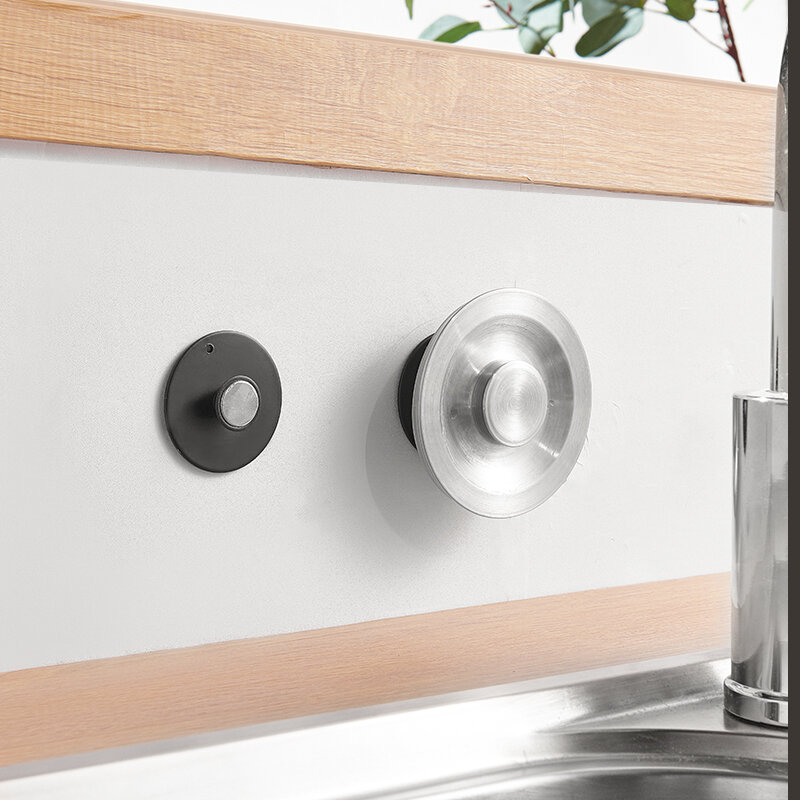 Cucina Magnetic Sink Cover Rack lavello Stopper Storage Holder mensola di copertura di scarico a parete per accessori per lavabo da bagno