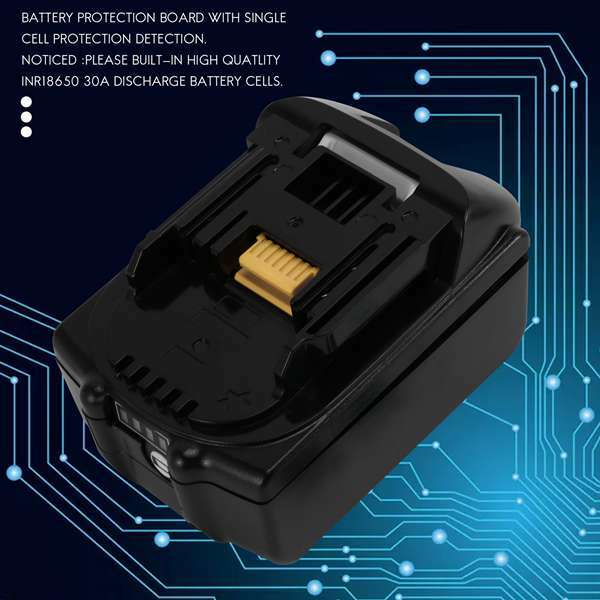 Para makita 18v bateria caso plástico aninhamento única célula proteção detecção placa pcb bl1840 bl1850 bl1830