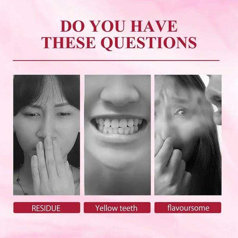 1/2ชิ้นจิบ-4โปรไบโอติกยาสีฟันสูตรฟันขาวสำหรับป้องกันฟันผุลมหายใจสดชื่นฟันขาวและขจัดคราบ