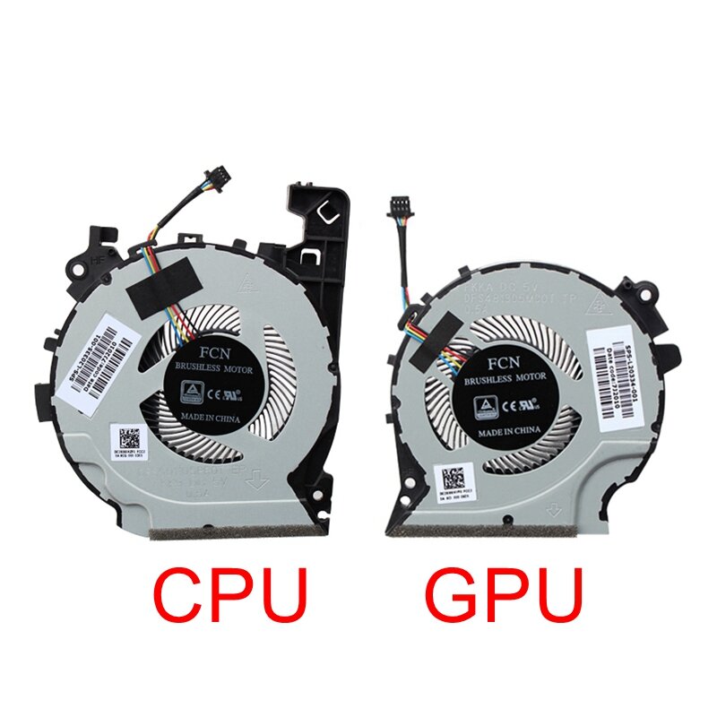Nowy procesor GPU chłodzenia wentylator do wentylatora HP 15-CX 15-CX0598NA 15-CX0040NR 15-CX0071NR 15-CX0999NL TPN-C133 wentylator chłodzący L20334-001 L20335-001
