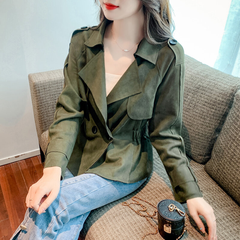 UNXX Fashionable Women's Suit Coat 2024 New Spring and Autumn Trendy Casual Exquisite Loose Office Lady Solid Suit Blazer Top