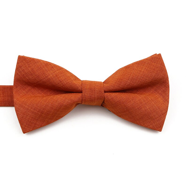 High Quality Mens Solid Color Bowtie Set For Men Children Wedding Party Dinner Accessory Pink Orange Father-son Bow Tie Gift