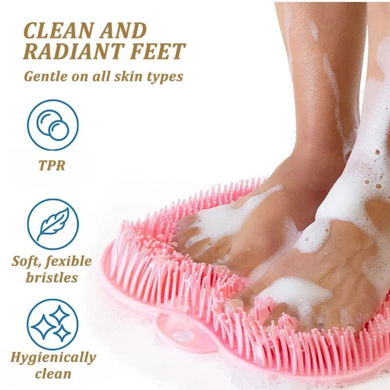 Silikon Peeling Dusche Massage Schaber Bad rutsch feste Bade matte Rücken Massage Bürste Fuß wäsche Körper reinigung Bade werkzeug