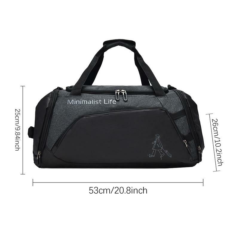 Duffle Bag Sports Wear-resistant Sports Duffel Bag Travel Women Gym Bag With Anti-Wear Bottom Pad Gift for Family Friends