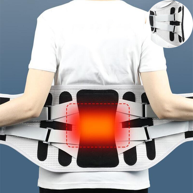 Korset pereda nyeri, sabuk penopang pinggang cakram herniasi ortopedi untuk penguat dekompresi postur tulang belakang