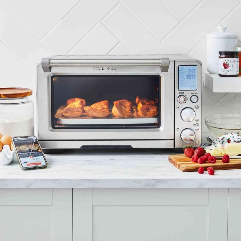 Air Fryer, Smart Oven, Dehydrate Presets, Joule APP Experlence, 13 Smart Functions, Brushed Stainless Steel, Air Fryer