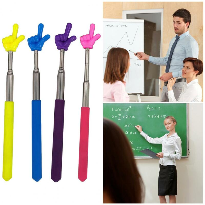 Profissional Finger Pointer Stick, Telescópica Professores Pointer, de longa duração Handheld Pointer, Sala de aula