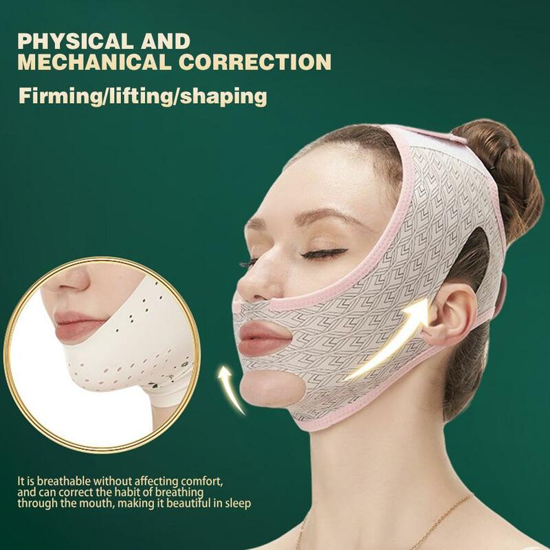 Gezicht Afslankende Bandage V-Lijn Wang Kin Nek Shaper Massage Riem Riem Ontspannen Lift Up Masker Huidverzorging Anti Rimpel Schoonheid Tool